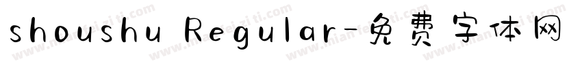 shoushu Regular字体转换